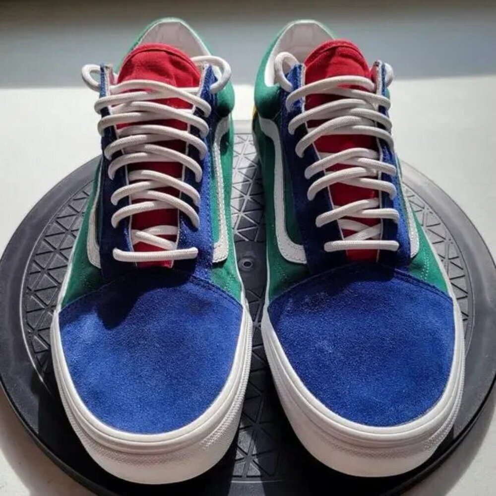 Vans Yachtie Old Skool SNEAKS UNISEX COLORFUL BOLD BRIGHT STREET RETRO m6.5 w8 - Picture 4 of 7